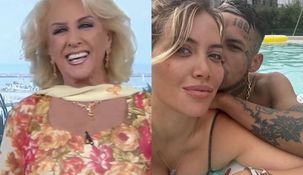 Mirtha invitó al cantante que llegó acompañado de la mediática durante todo el programa. Mirtha invitó al cantante que llegó acompañado de la mediática durante todo el programa.
