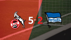 hertha berlin cayo ante colonia con dos goles de timo hubers
