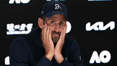 Nole mostró su lesión en redes. Nole mostró su lesión en redes.