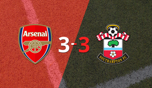 partidazo entre arsenal y southampton termino en empate