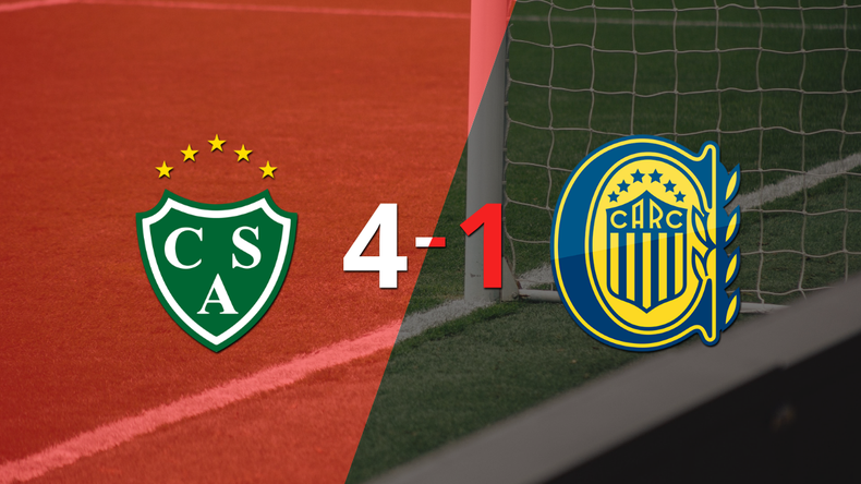 Rosario Central cayó ante Sarmiento con dos goles de Lisandro López
