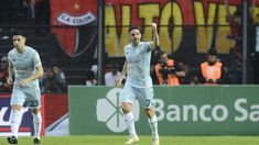 Gabriel Hauche convirtió el segundo gol de la Academia. Gabriel Hauche convirtió el segundo gol de la Academia.