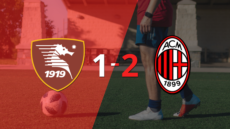 Milan superó 2-1 a Salernitana como visitante
