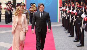 Meloni recibió a Milei en el Palazzo Chigi. Meloni recibió a Milei en el Palazzo Chigi.