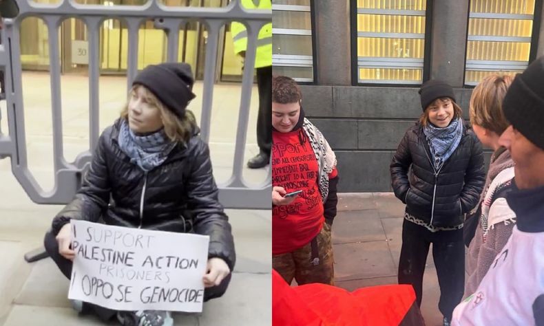 Greta Thunberg fue liberada tras ser detenida.
