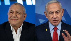 Gadi Eisenkot y Benjamin Netanyahu.&nbsp;