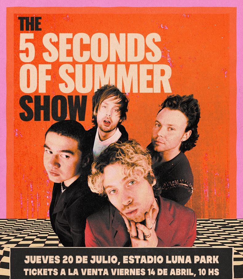 El anuncio oficial del regreso de 5 Seconds of Summer a Argentina.