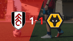 fulham y wolverhampton se reparten los puntos y empatan 1-1