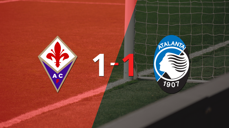 Fiorentina y Atalanta se repartieron los puntos en un 1 a 1