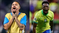 Las dos caras: el lamento de Ney y el grito de Vini contra Colombia. Las dos caras: el lamento de Ney y el grito de Vini contra Colombia.