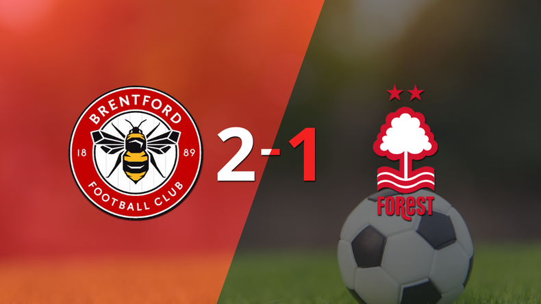 Con la mínima diferencia, Brentford venció a Nottingham Forest por 2 a 1