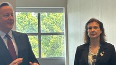 Diana Mondino se reunió con David Cameron durante la cumbre de ministros de Relaciones Exteriores del G20 que se realizó en Río de Janeiro en febrero. Diana Mondino se reunió con David Cameron durante la cumbre de ministros de Relaciones Exteriores del G20 que se realizó en Río de Janeiro en febrero.