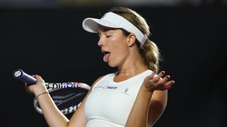 Danielle Collins acusó a Corentin Moutet.