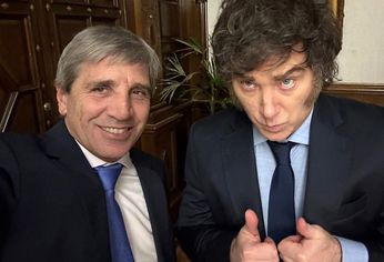 Luis Caputo y Javier Milei. Luis Caputo y Javier Milei.