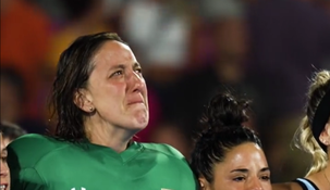 Belén Succi, en la previa de la final contra Países Bajos.