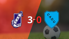 arnaldo gonzalez impulso la victoria de guillermo brown frente a def. unidos con dos goles