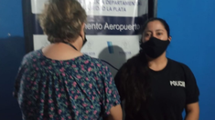 La mujer de 71 años al momento de la detención.