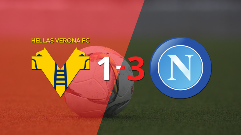 Khvicha Kvaratskhelia sentenció el triunfo de Napoli ante Hellas Verona con doblete