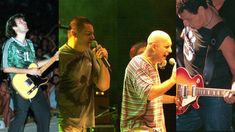 Los Piojos, Las Pelotas, Bersuit y Divididos, protagonistas de la primera edición del Cosquín Rock, en febrero de 2001.