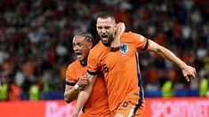 El festejo naranja que le ganó a Turquía. El festejo naranja que le ganó a Turquía.