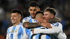 Alexis Mac Allister festeja su gol, el primero de Argentina en el arranque del ST. Alexis Mac Allister festeja su gol, el primero de Argentina en el arranque del ST.