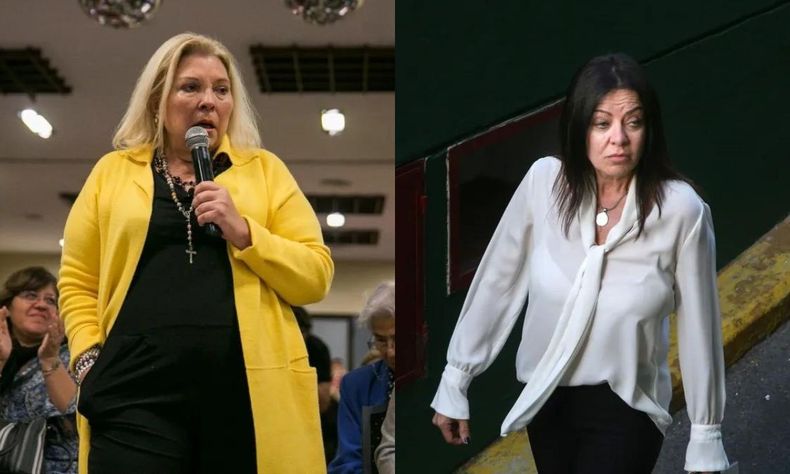 Elisa Carrió y Sandra Pettovello.