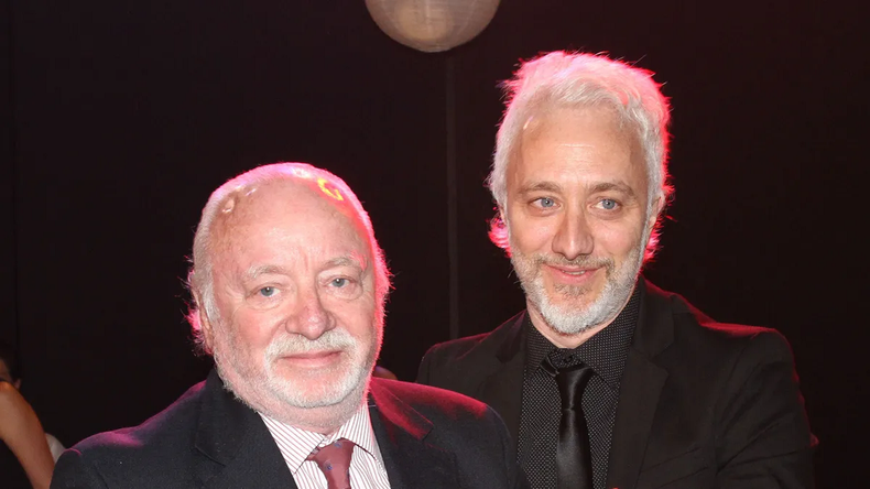 Andy Kusnetzoff y su padre.