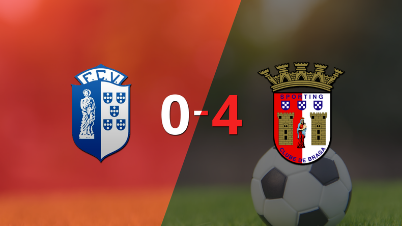 Doblete de Iuri Medeiros en la goleada de SC Braga frente a Vizela