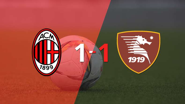 Milan y Salernitana igualaron 1 a 1