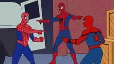 Recrearon el meme de Spiderman. Recrearon el meme de Spiderman.