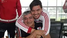 Raúl Quiroga con Marcelo Gallardo.