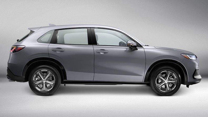 Vista lateral de Honda ZR-V.