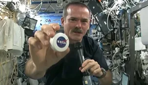 Las increíbles imágenes de un experimento llevado a cabo por un astronauta canadiense.&nbsp;
