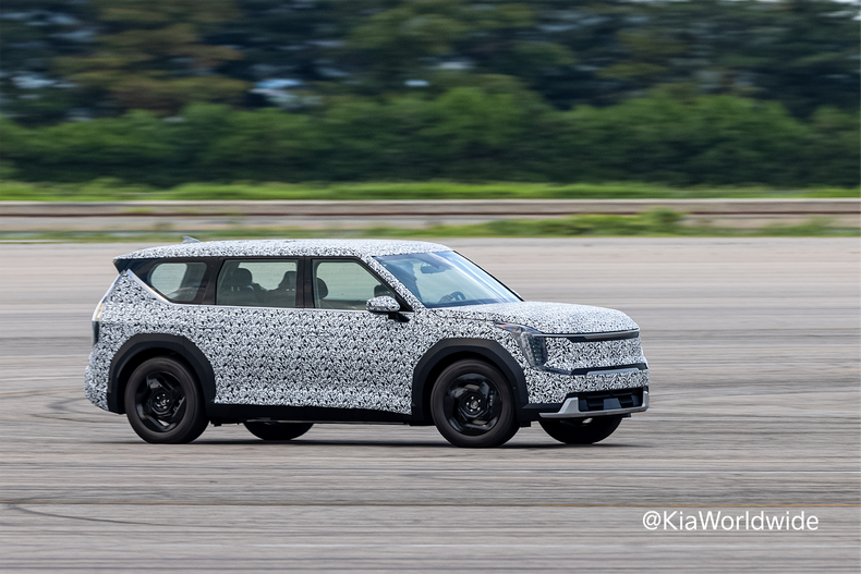 Casi 5 metros de largo para el SUV Kia EV9.