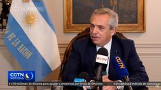 Alberto Fernández concedió una entrevista a a la Televisión Central China (CCTV).