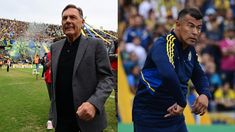 Russo, técnico de Central, y Almirón, de Boca. Russo, técnico de Central, y Almirón, de Boca.