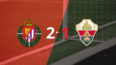 Valladolid logró una victoria de local por 2 a 1 frente a Elche