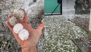 Las calles quedaron cubiertas de blanco tras el temporal que causó destrozos.