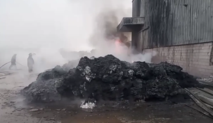 Se produjo un nuevo incendio en una fábrica del Polo Industrial de Ezeiza