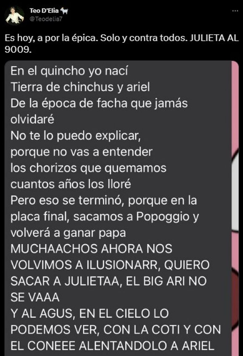 Gran Hermano 2022: al ritmo de Muchachos, la insólita canción que crearon  en apoyo de Ariel Ansaldo