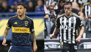 Leandro Paredes, figura de Boca, y Tomás Cuello, el argentino que destaca en Atlético Mineiro.&nbsp;