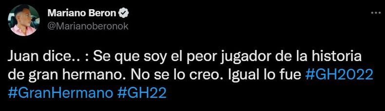 Otra de sus opiniones.