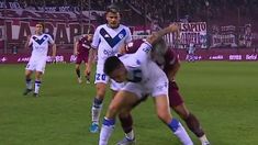 La jugada que derivó en la expulsión. La jugada que derivó en la expulsión.