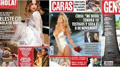 Tapas de revistas: Celeste Cid soltera, el casamiento de Cirio y Pampita embarazada Tapas de revistas: Celeste Cid soltera, el casamiento de Cirio y Pampita embarazada