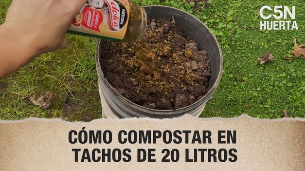 C5N | Huerta: cómo compostar en tachos de 20 litros