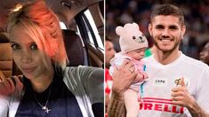 Un babero para Wanda Nara: la foto de Francesca, en los brazos de Mauro Icardi en la cancha Un babero para Wanda Nara: la foto de Francesca, en los brazos de Mauro Icardi en la cancha