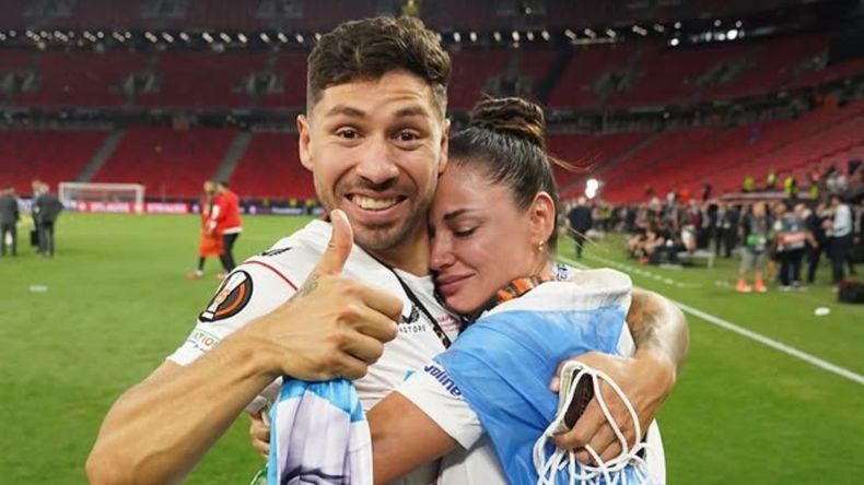 Montiel vuelve a River y Karina Nacucchio no pudo ocultar su felicidad.