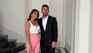 Antonela Roccuzzo y Lionel Messi.