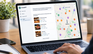 La compoañìa dirigida por Sam Altman presentó ChatGPT Mapas.