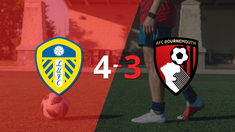 Victoria como local por 4-3 de Leeds United sobre Bournemouth